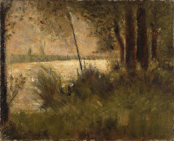 Grassy Riverbank, Georges Seurat